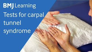 Tests for carpal tunnel syndrome  BMJ Learning [upl. by Rahr]