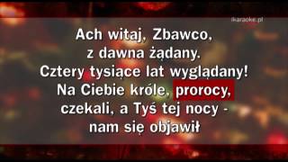 Kolęda  Wśród nocnej ciszy karaoke [upl. by Enylcaj]