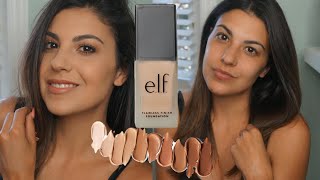 Elf Cosmetics Flawless Finish Foundation Review [upl. by Naenaj]