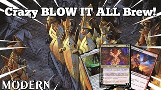 Crazy BLOW IT ALL Brew  CoCo Fulminator  Modern  MTGO [upl. by Amlus]