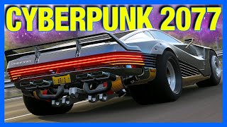 Forza Horizon 4  1400 Horsepower Cyberpunk 2077 Car FH4 How To Unlock Cyberpunk Car [upl. by Ahsemed]