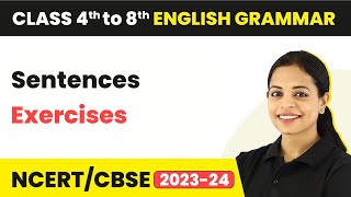 Sentences Exercises for Class 7  English Grammar Class 7 [upl. by Aztiley]