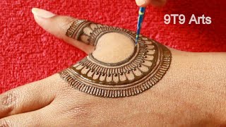 Best Karwa Chauth Mehndi Design for 2023  Back Hand Mehndi Design  Mehandi ka Design [upl. by Porta]