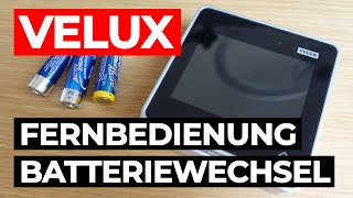 VELUX Fernbedienung Batteriewechsel [upl. by Nishi16]