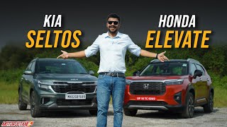 Honda Elevate vs Kia Seltos Comparison [upl. by Akeret]