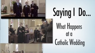 Saying I Do What Happens at a Catholic Wedding [upl. by Lashonde]