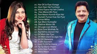 BEST Songs Udit Narayan amp Alka Yagnik  Evergreen romantic songs  Awesome Duets  SUPERHIT JUKEBOX [upl. by Ellesig331]