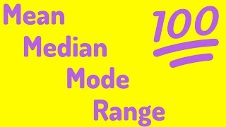 An Average Video  Mean Median Mode and Range [upl. by Selmner]