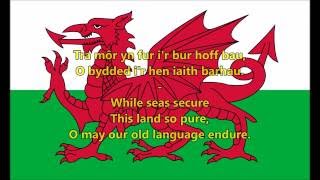 National anthem of Wales WLSEN lyrics [upl. by Divadnhoj]