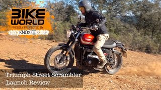 Triumph Street Scrambler Launch Review first Ride [upl. by Ylla493]