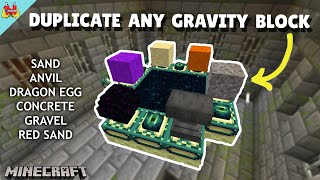 How to DUPLICATE ANY GravityFalling Block  Minecraft Java 115   EASY Duplication Glitch [upl. by Shandy191]