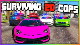 GTA 5 Roleplay  SURVIVING 20 ATTACKING COPS  RedlineRP [upl. by Eita97]