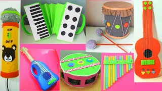 6 INSTRUMENTOS CASEROS CON RECICLAJE ♬ Diy Manualidades [upl. by Anyak934]