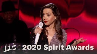 Aubrey Plazas Opening Monologue  2020 Spirit Awards [upl. by Drwde]