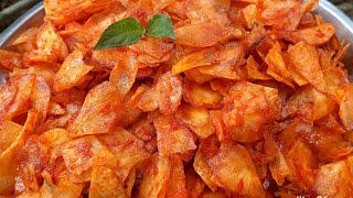 RESEP KERIPIK SINGKONG BALADO PEDAS MANIS SUPER KRIUK  COCOK BUAT IDE JUALAN [upl. by Dyann945]