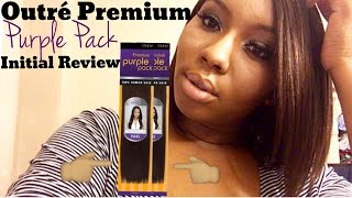 Outre Premium Purple Pack Initial Hair Review [upl. by Elahcar]