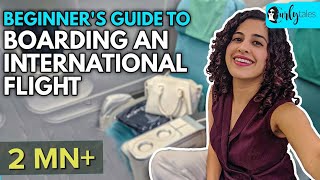 Beginners Guide To Boarding An International Flight  Step By Step  Curly Tales [upl. by Thurmann354]