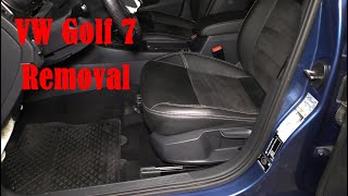 VW Golf 7  SITZE AUSBAUEN DEMONTIEREN TUTORIAL [upl. by Eiliak]