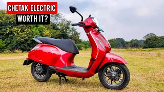 2020 BAJAJ CHETAK ELECTRIC SCOOTER  Price  Top Speed  Range  Variants [upl. by Faye]