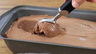 Easy Homemade Chocolate Ice Cream Recipe Only 3Ingredients [upl. by Salangi]