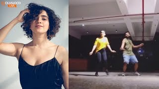 VIRAL Dangal Girl Sanya Malhotra DANCE Moves With Choreographer Shazeb Sheikh  Bollywood Live [upl. by Ahsiugal178]