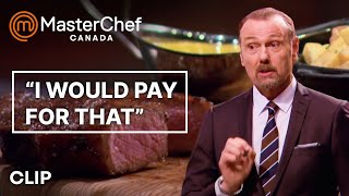 Perfecting Steak Frites  MasterChef Canada  MasterChef World [upl. by Enerahs184]