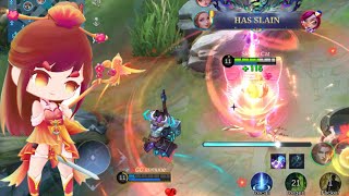 ODETTE AUSPICIOUS CHARM SHOWING NO MERCY TO THE ENEMIES MOBILE LEGENDS [upl. by Atikal]