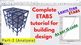 ETABS Tutorial For Building Design Part 2  Analysis Of Building In ETABS  ETABS Analysis Report [upl. by Iney]