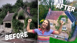 ONE YEAR in 15 minutes RENOVATING a Crumbling Cottage [upl. by Vary718]