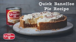 Quick Banoffee Pie Recipe [upl. by Arbmik]