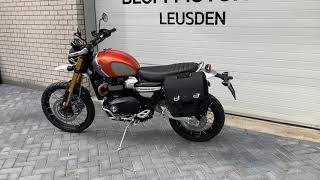 2023 Triumph Scrambler 1200XC Goldline in Baja Orange Walkaround [upl. by Bradski593]