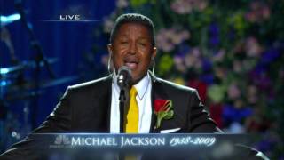 Jermaine Jackson  Smile Live Performance at Michael Jackson Memorial [upl. by Ahsitul]