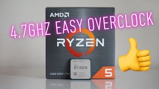 AMD RYZEN 5 5600X 47GHZ OVERCLOCKING TUTORIAL [upl. by Ansell]