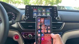 Wireless Apple Carplay setup in Honda [upl. by Brandenburg]