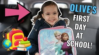 OLIVES FIRST DAY AT SCHOOL😱 Morning Routine [upl. by Aihceyt]