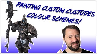 Painting custom Adeptus Custodes colour schemes [upl. by Finnigan]