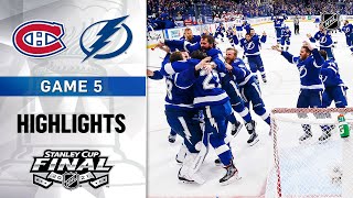 Cup Final Gm 5 Canadiens  Lightning 7721  NHL Highlights [upl. by Yalonda]