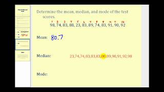 Mean Median and Mode [upl. by Sunev]