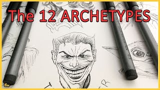 What are the Archetypes │ Carl Jung 12 Archetypes │ Time lapse Art and Voice over explanations [upl. by Ayojal]