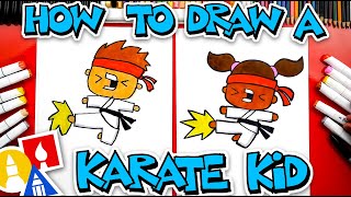 How To Draw A Karate Kid [upl. by Kylynn]