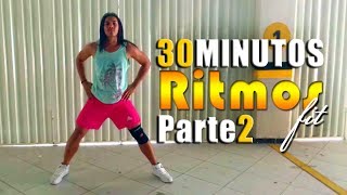 SUPER AULA  30 MINUTOS DE RITMOS FITNESS  Parte 2  Professor Irtylo Santos [upl. by Hanikehs]