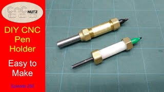 DIY CNC Pen Holder  CNCnutz Episode 250 [upl. by Atreb423]