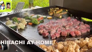 Hibachi At Home on the Grill Blackstone Grill [upl. by Rennat398]