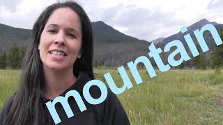 How to Say MOUNTAIN and SENTENCE  American English [upl. by Aldridge]