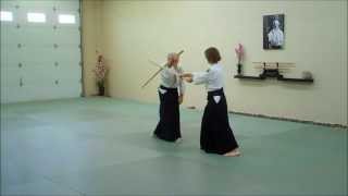 Aikido Weapons Bokken Kata 1 through 5 [upl. by Nappie]