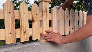 Great Ideas From Wooden Pallets  How To Build Your Own Pallet Fence [upl. by Urban]