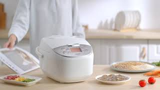 Japanese Fuzzy Logic Rice Cooker from Toshiba TRCS01 OneTouch Cooking [upl. by Keeler41]