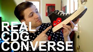 ARE MY CDG PLAY CONVERSE SHOES REAL [upl. by Naedan]