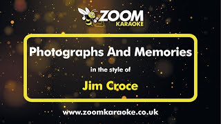 Jim Croce  Photographs And Memories  Karaoke Version from Zoom Karaoke [upl. by Ahsikram]