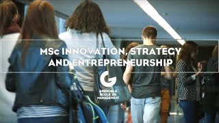 MSc Innovation Strategy and Entrepreneurship [upl. by Pinkerton538]